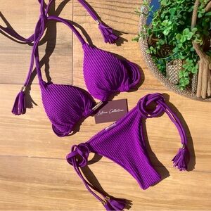 NWT Lubyswim Bruna Purple Bikini